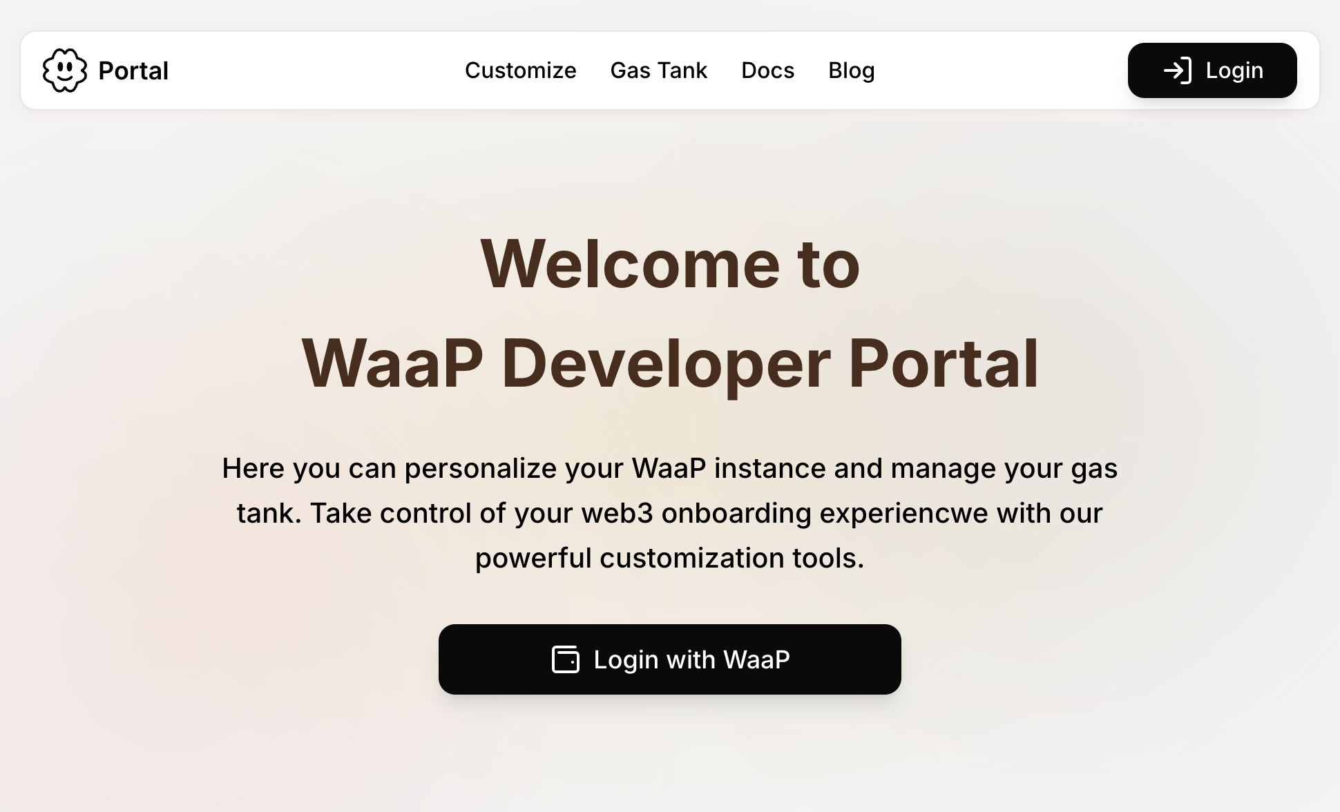 WaaP Portal